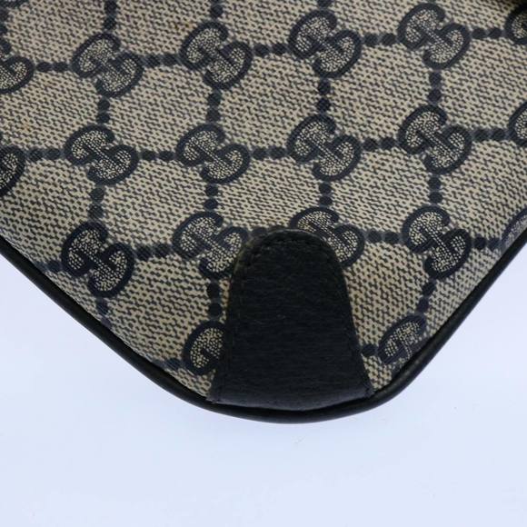 GUCCI GG Supreme Clutch Bag PVC Leather Navy 89 02 075 Auth ep2500 - Picture 8 of 16